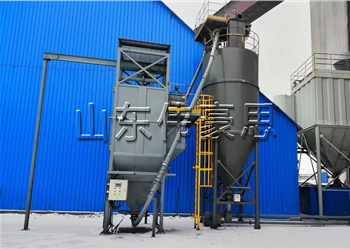 除塵灰自動(dòng)噸袋投料站，全密封噸包拆包機(jī)現(xiàn)場(chǎng)