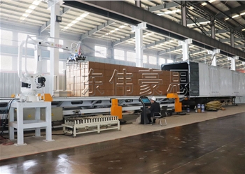 紙箱推進(jìn)式全自動(dòng)裝車機(jī)，東營(yíng)自動(dòng)裝車機(jī)器人